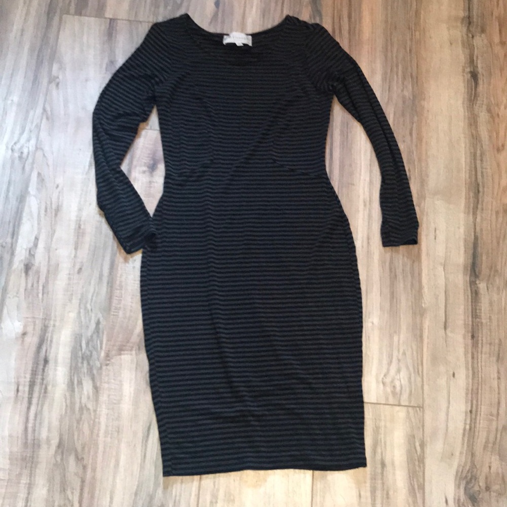 Philosophy olive and black dress